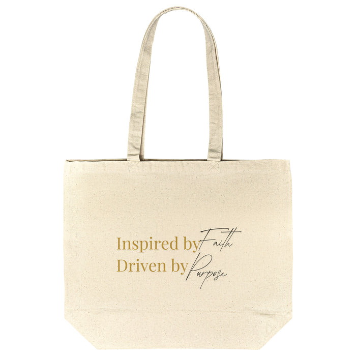 Inspired by Faith. Driven by Purpose. Tote Bag