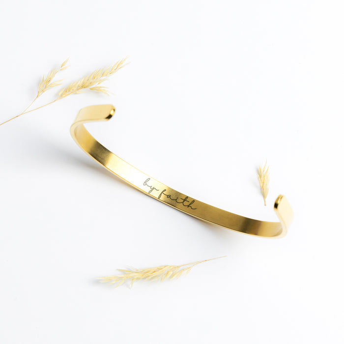 Pray Move Forward Cuff Bracelet